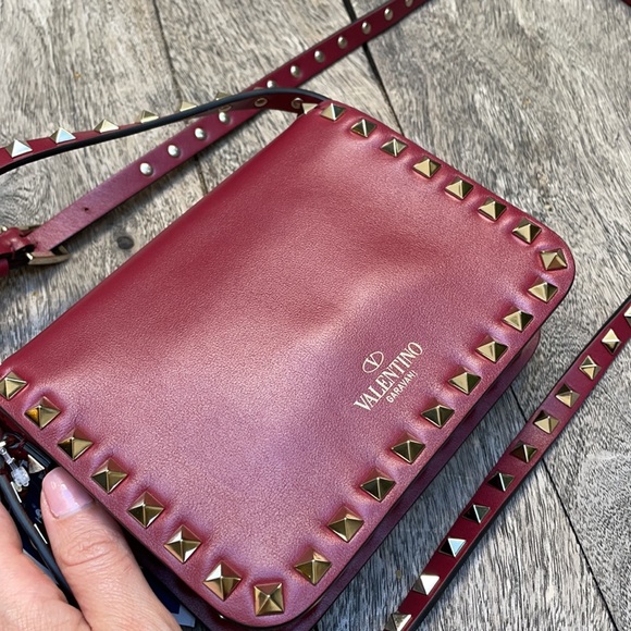 NEW Valentino Rockstud Crossbody Calfskin Bag - Picture 8 of 11